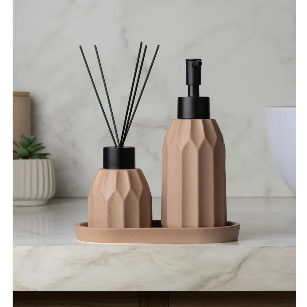 3 Peças Banheiro Wolff Aromatta Terracota Cerâmica Terracota · 3 peças — foto 3 de 4