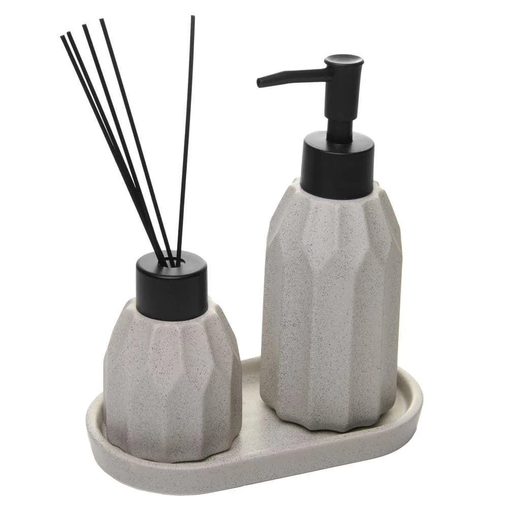 3 Peças para Banheiro Wolff Aromatta Cinza Cerâmica