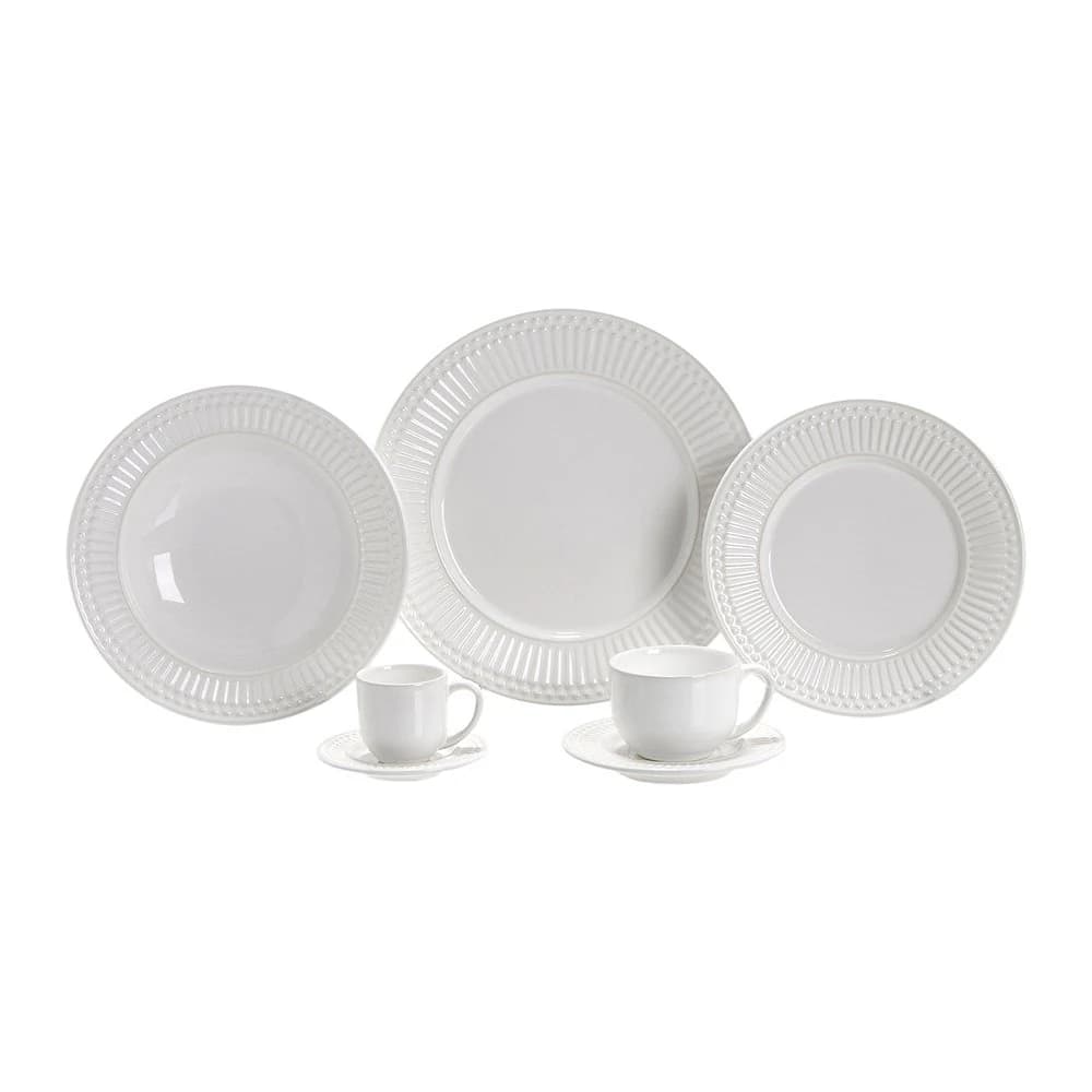 Aparelho de Jantar Porto Brasil Roma 42 peças