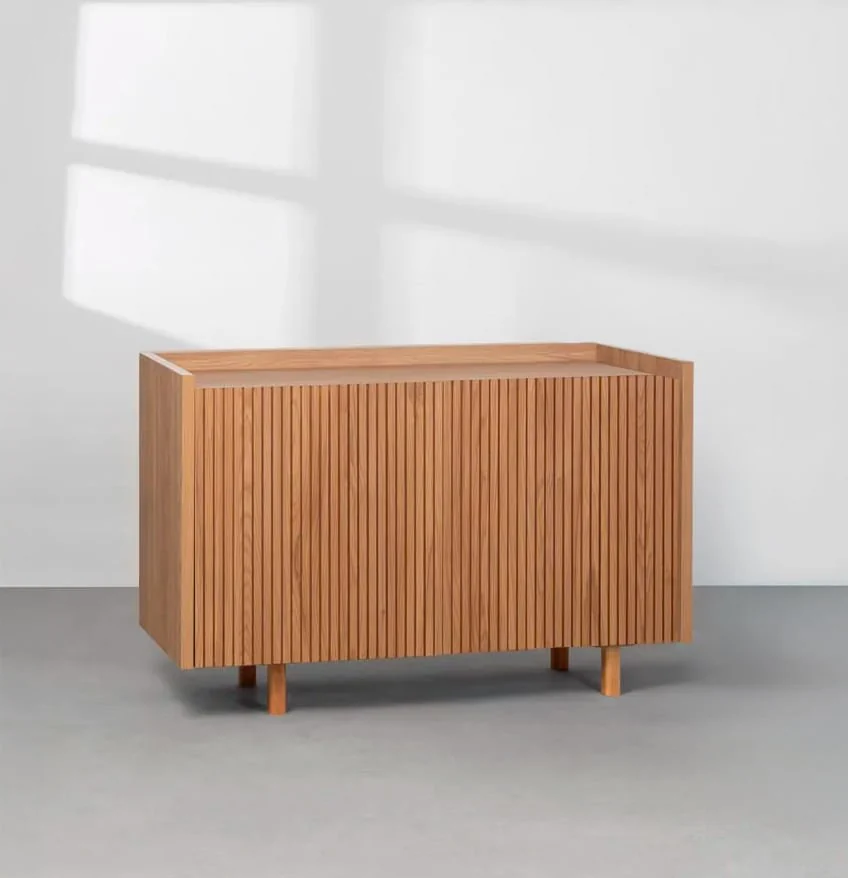 Buffet Chico 2 Portas Com Frisos Olmo - 1,10m