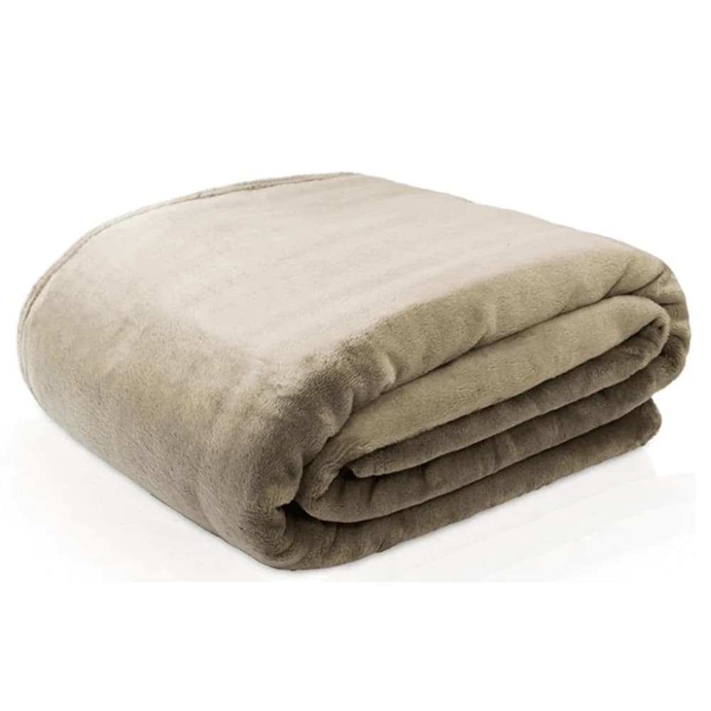 Cobertor Neo Velour Queen Bege 220X240cm - Camesa