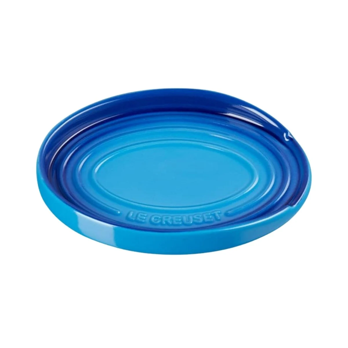 Descanso Oval de Colher de Ceramica Azure Blue Le Creuset