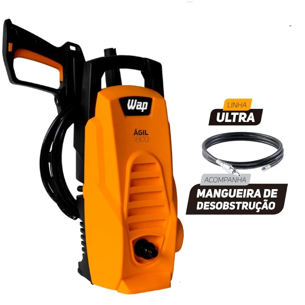 Desobstruidora de Alta Pressão 1400W 1300PSI WAP Ágil Ultra 1800