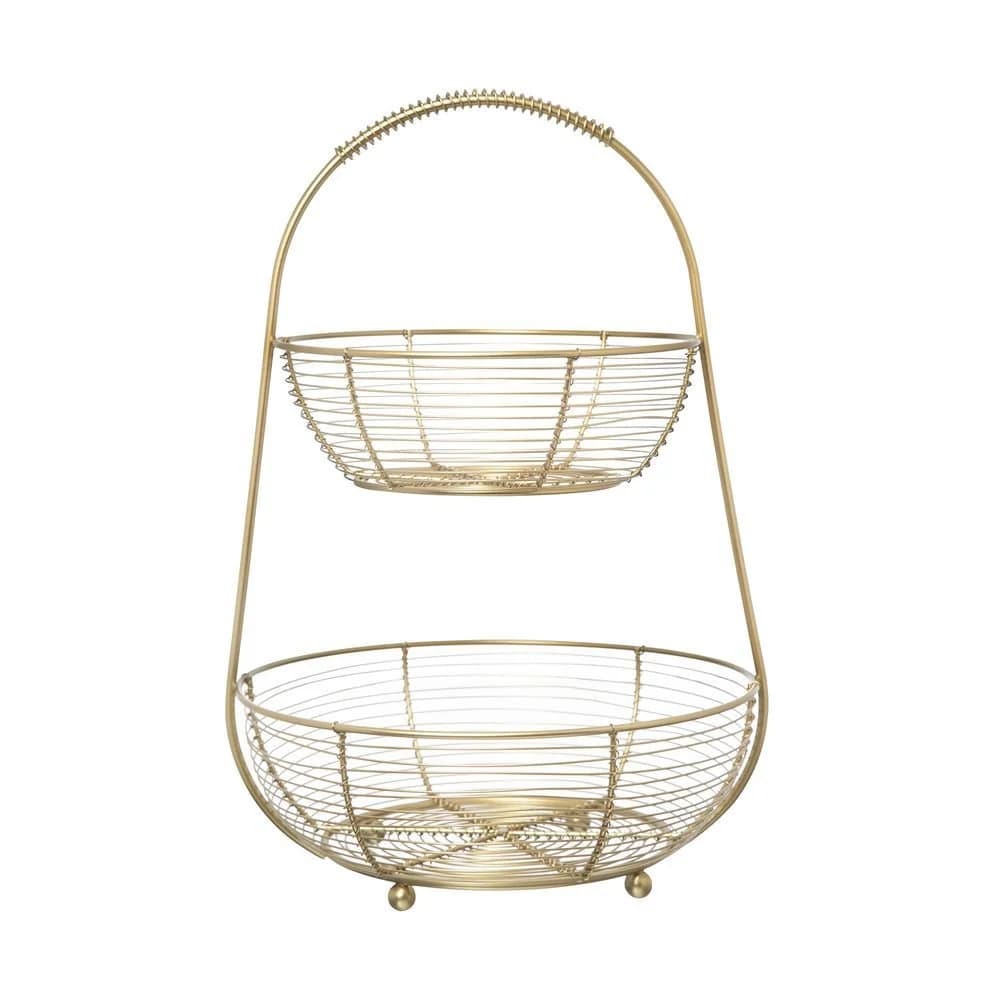 Fruteira Home Style Aurum Doble