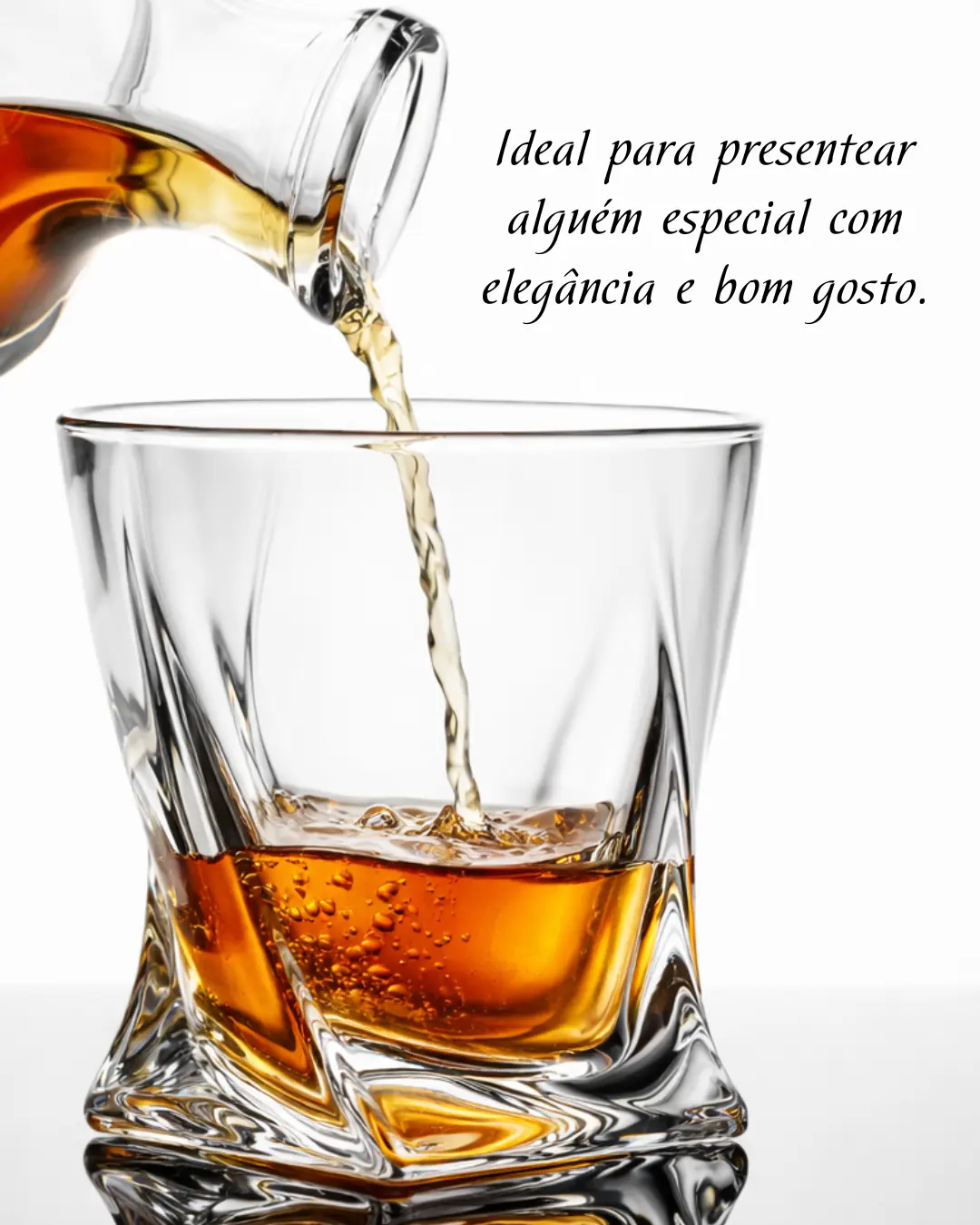Jogo 06 Copos De Vidro Torcido 300ml Whisky Drinks Licor Vodka Vidro — foto 3 de 6