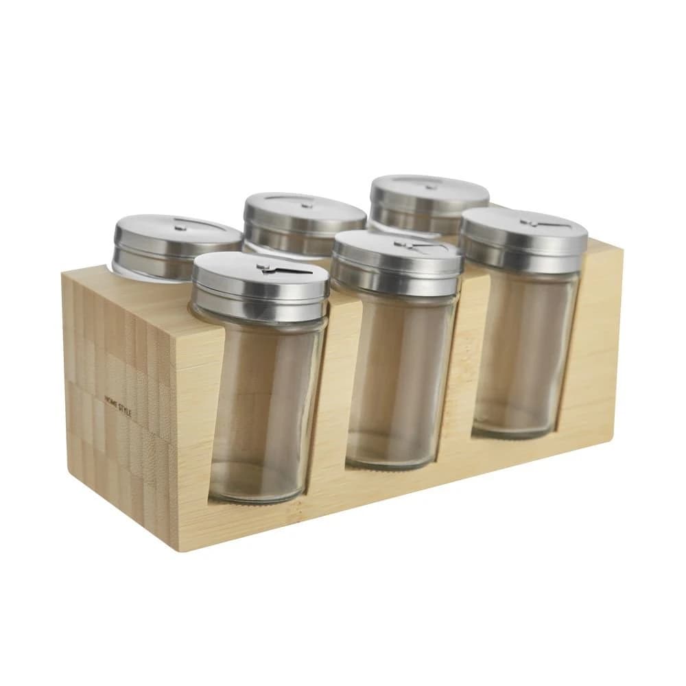 Jogo de Porta Condimentos Home Style Bambus Block