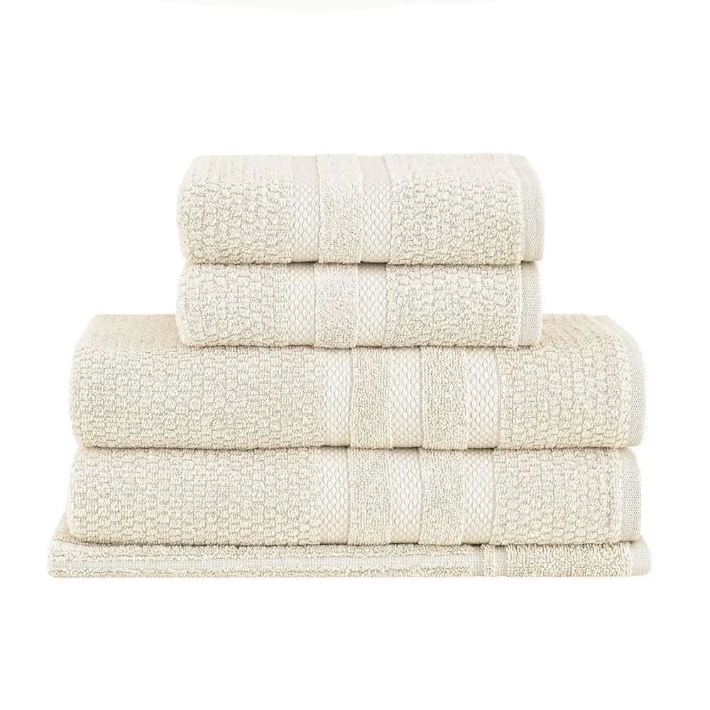 Jogo de Toalhas Buddemeyer Vanilla Extra Soft Banho Bege 5 peças 100% Algodão