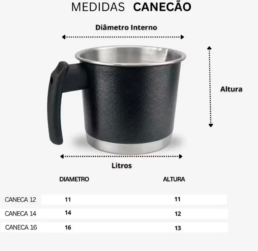 KIT 3 CANECÃO LEITEIRA CANECO FERVEDOR DE ALUMINIO COLORIDO CAFÉ LEITE CABO DE MADEIRA PRETO CRAQUEADO — foto 5 de 5