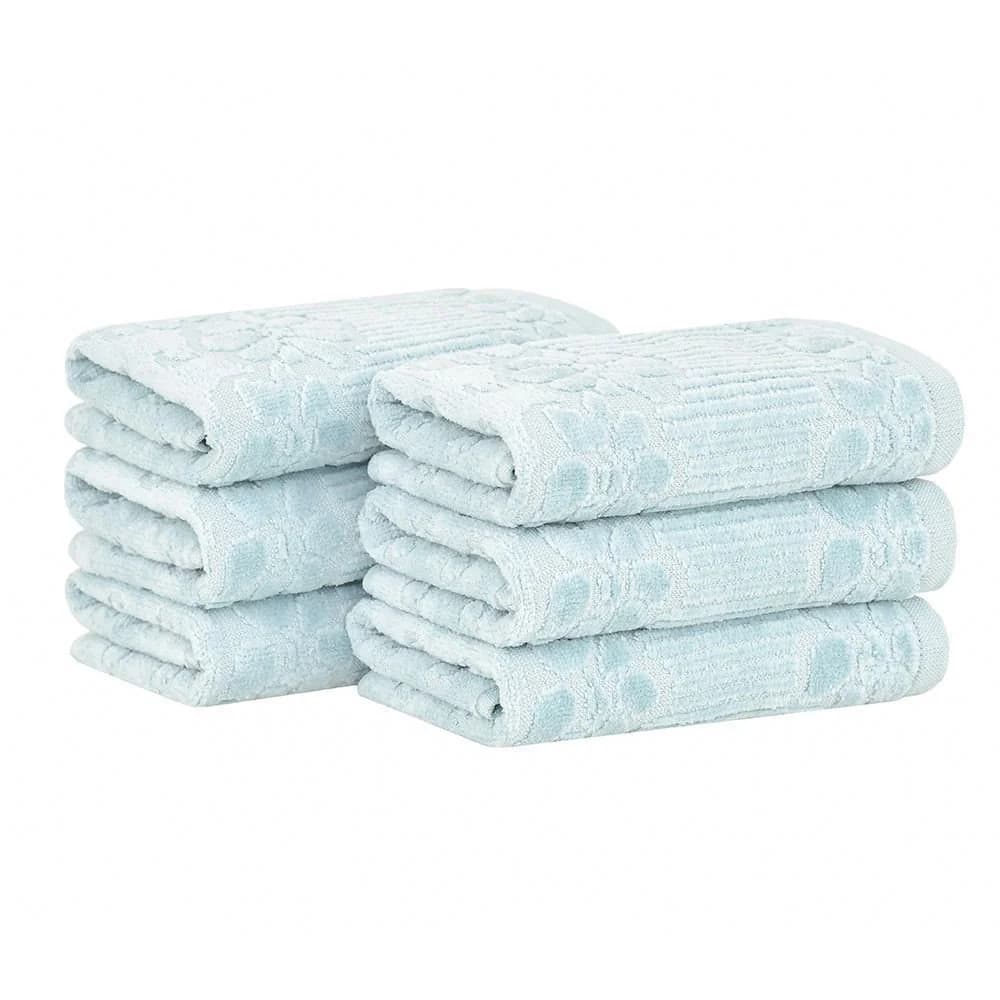 Kit 6 peças lavabo Buddemeyer Lollipop Azul 100% Algodão