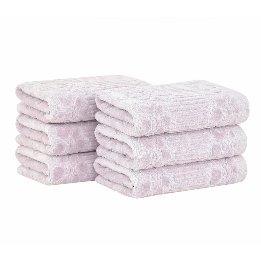 Kit 6 peças lavabo Buddemeyer Lollipop Lilás 100% Algodão
