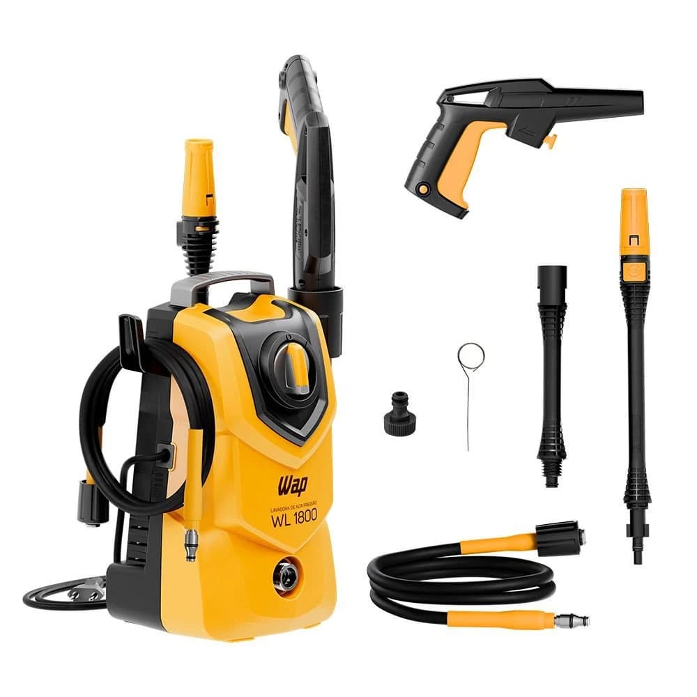Lavadora de Pressão WL 1800 Wap Amarelo/Preto/Cinza — foto 4 de 5