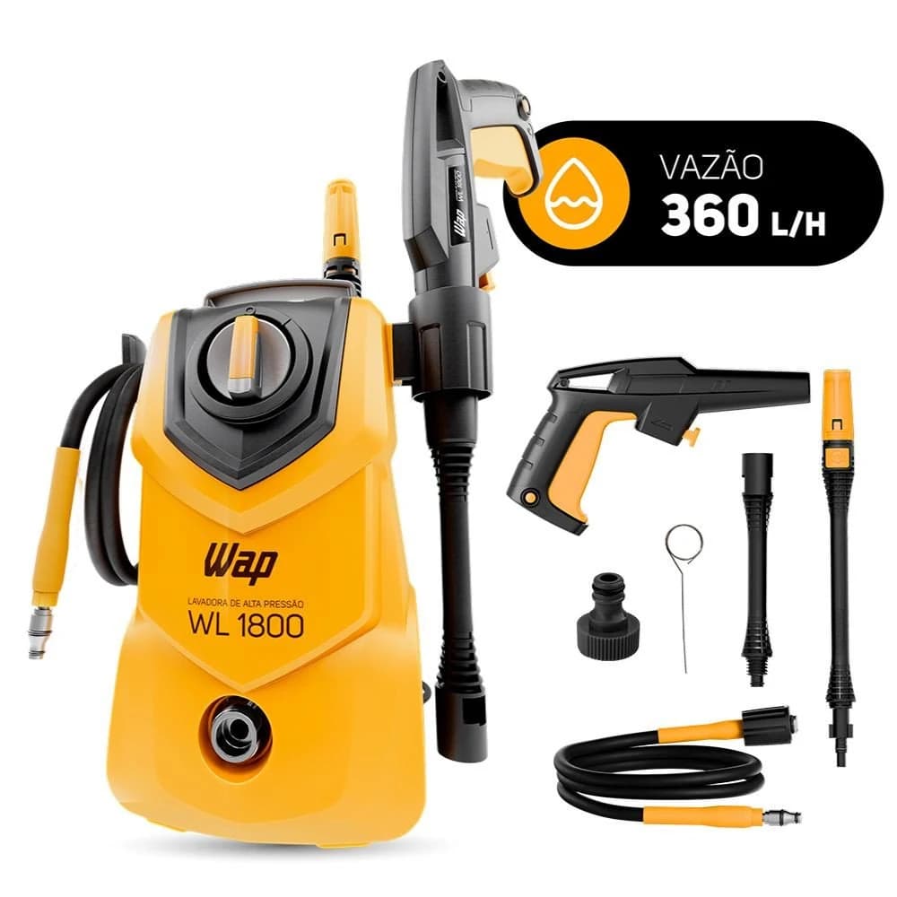 Lavadora de Pressão WL 1800 Wap Amarelo/Preto/Cinza — foto 5 de 5