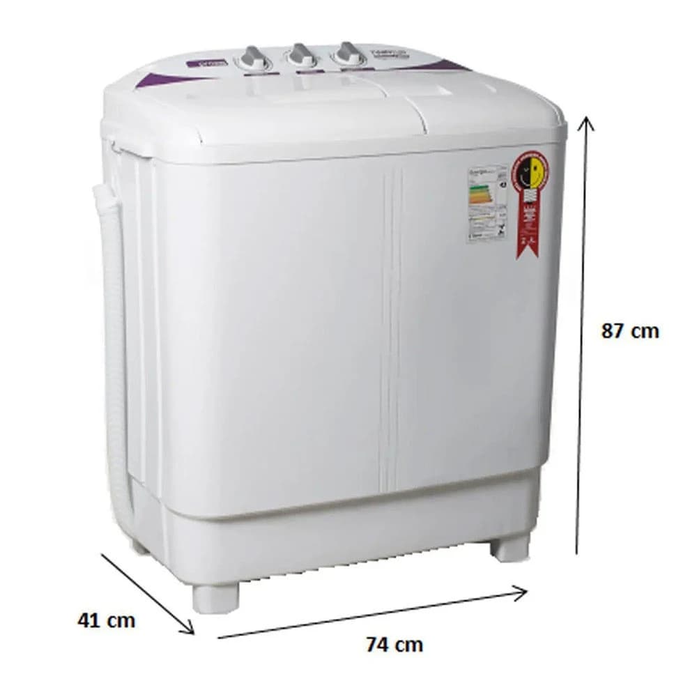 Máquina de Lavar Praxis 10Kg Lava 4 Kg e Centrifuga 6 Kg Twin Tub 2 em 1 Lava e Centrifuga Branco — foto 5 de 5