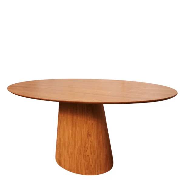 Mesa de Jantar Cone Oval 120x80 cm Tampo Freijó Base Freijó Freijó — foto 2 de 6