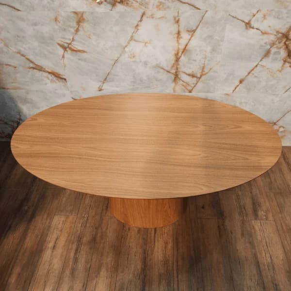 Mesa de Jantar Cone Oval 120x80 cm Tampo Freijó Base Freijó Freijó — foto 4 de 6