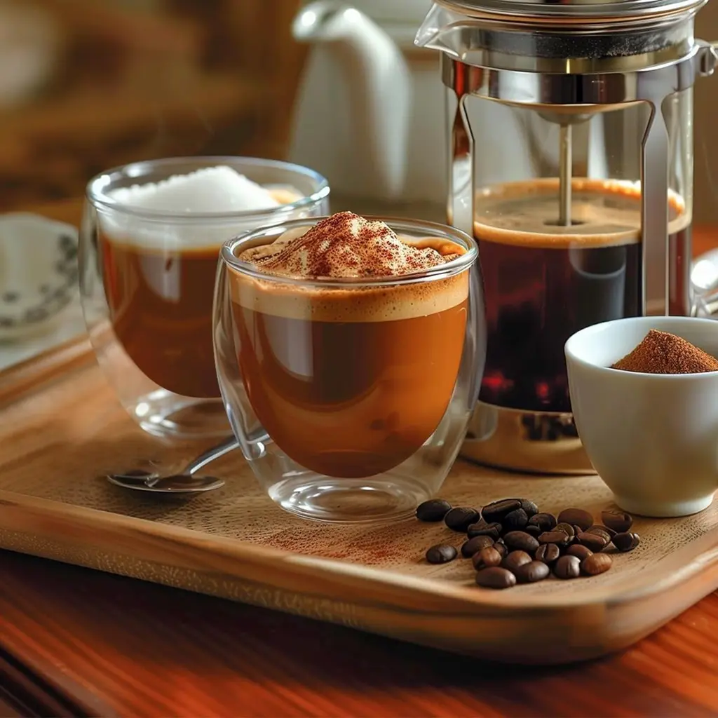 Novidades 2026Conjunto com 6 Copos de Vidro Térmico Dupla Parede para Café Expresso 80ml Kit 6(80ML) — foto 6 de 9