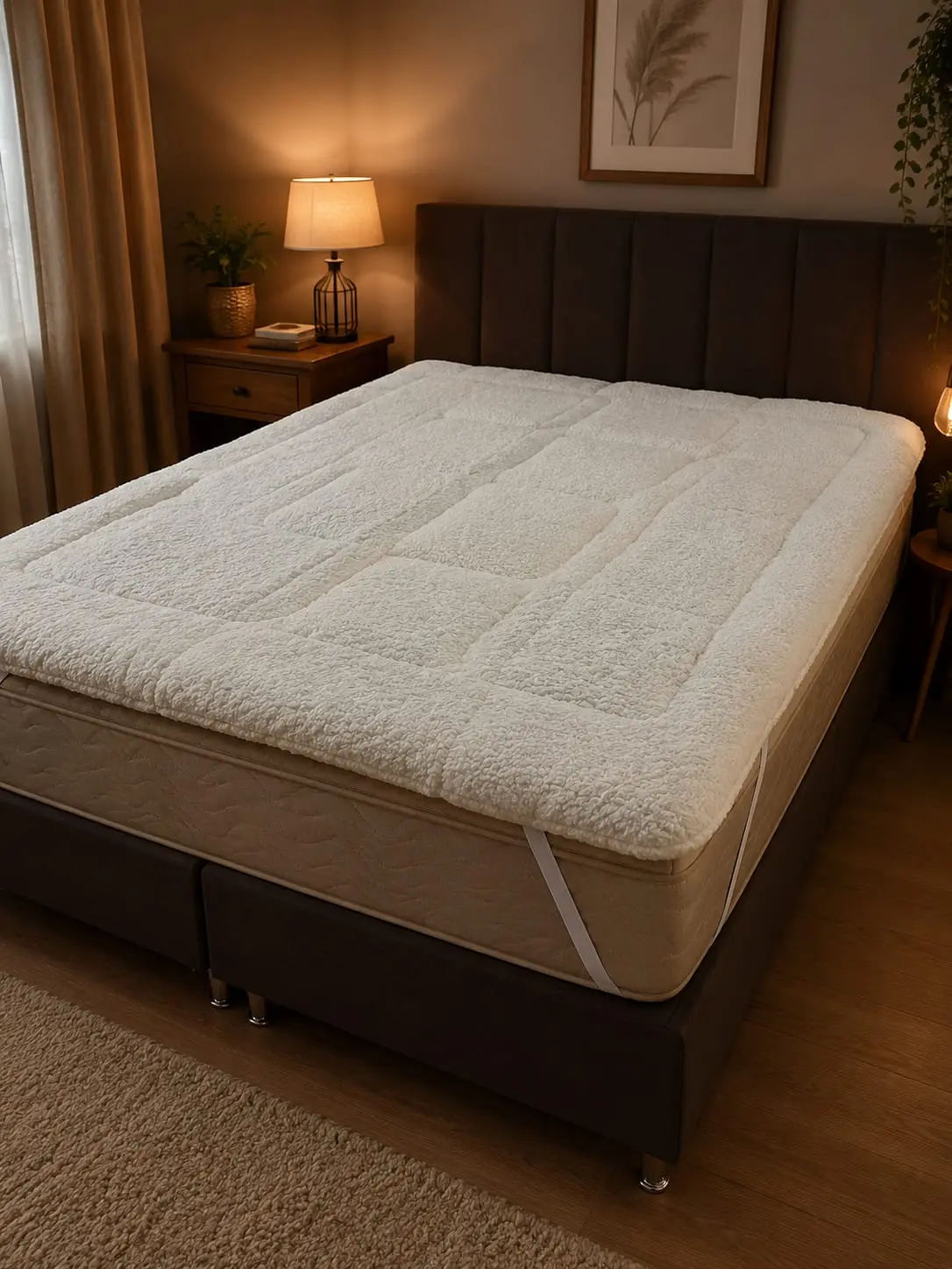 Pillow Top Sherpa de Carneiro Dupla Face — Quentinho e Macio