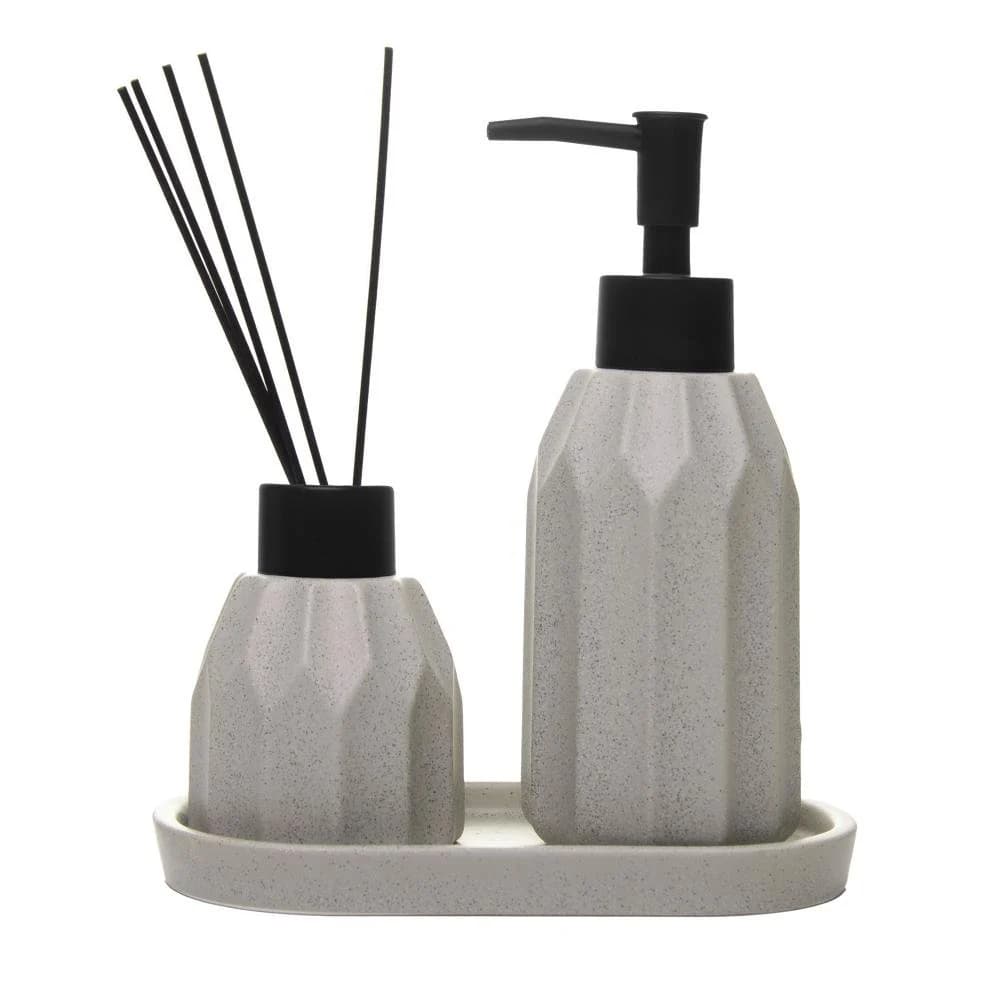 3 Peças para Banheiro Wolff Aromatta Cinza Cerâmica Cinza · 3 peças — foto 2 de 4