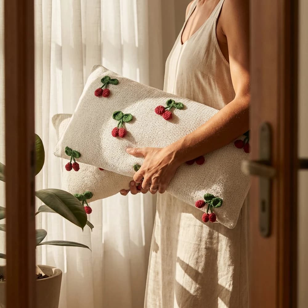 Almofada Home Style Cherry OFF-WHITE — foto 4 de 6
