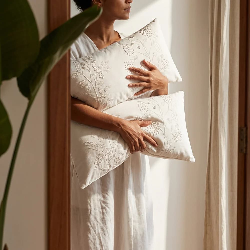 Almofada Home Style Dora BRANCO — foto 4 de 6
