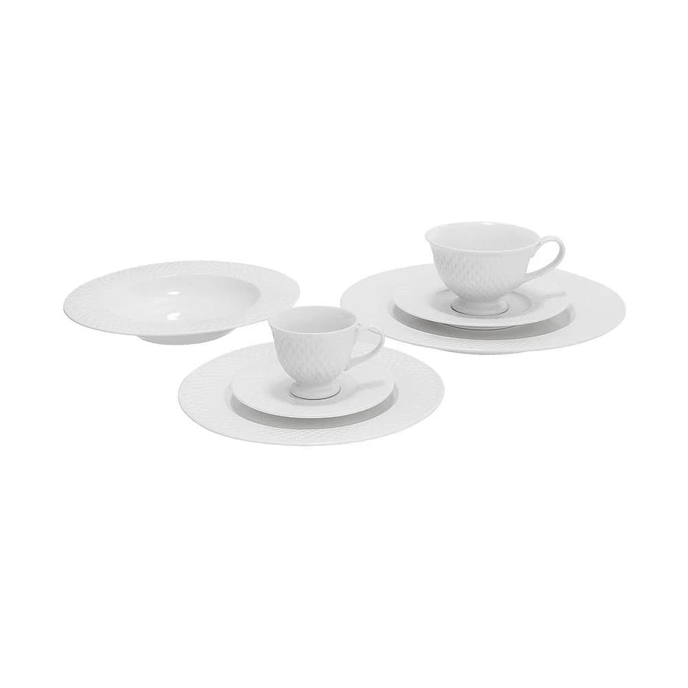 Aparelho de Jantar Home Style Eclat 42 Peças Branco — foto 2 de 11