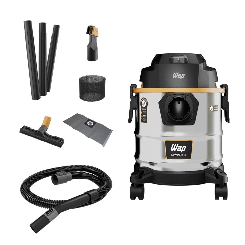 ASPIRADOR DE PÓ E ÁGUA WAP GTW INOX 12i 127V — foto 2 de 15