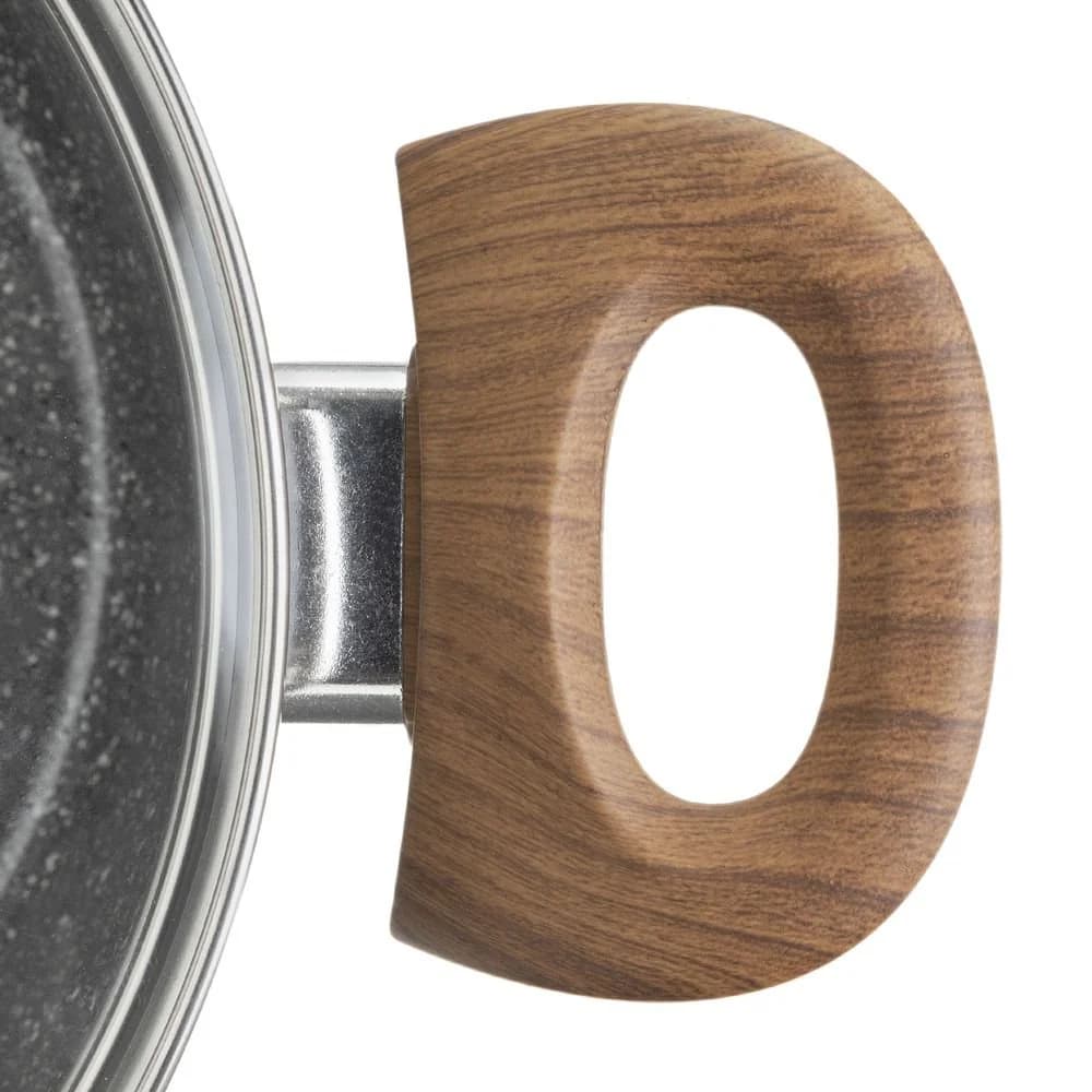 Caçarola com Tampa Tognana Stone & Wood 20 cm CINZA — foto 3 de 4