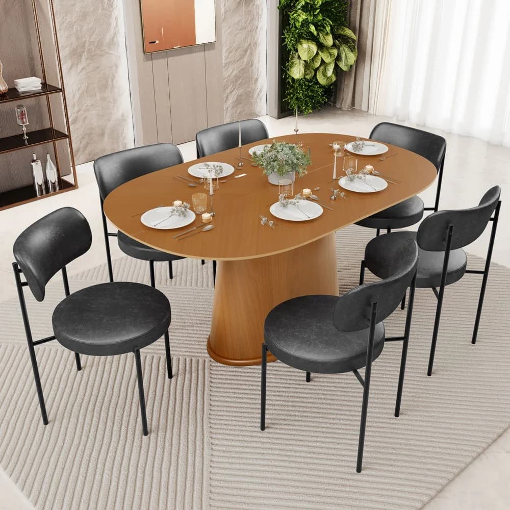 Cadeira Decorativa Estofada Para Sala De Jantar Louise L02 Couríssimo Preto - Lyam Decor Preto — foto 2 de 8