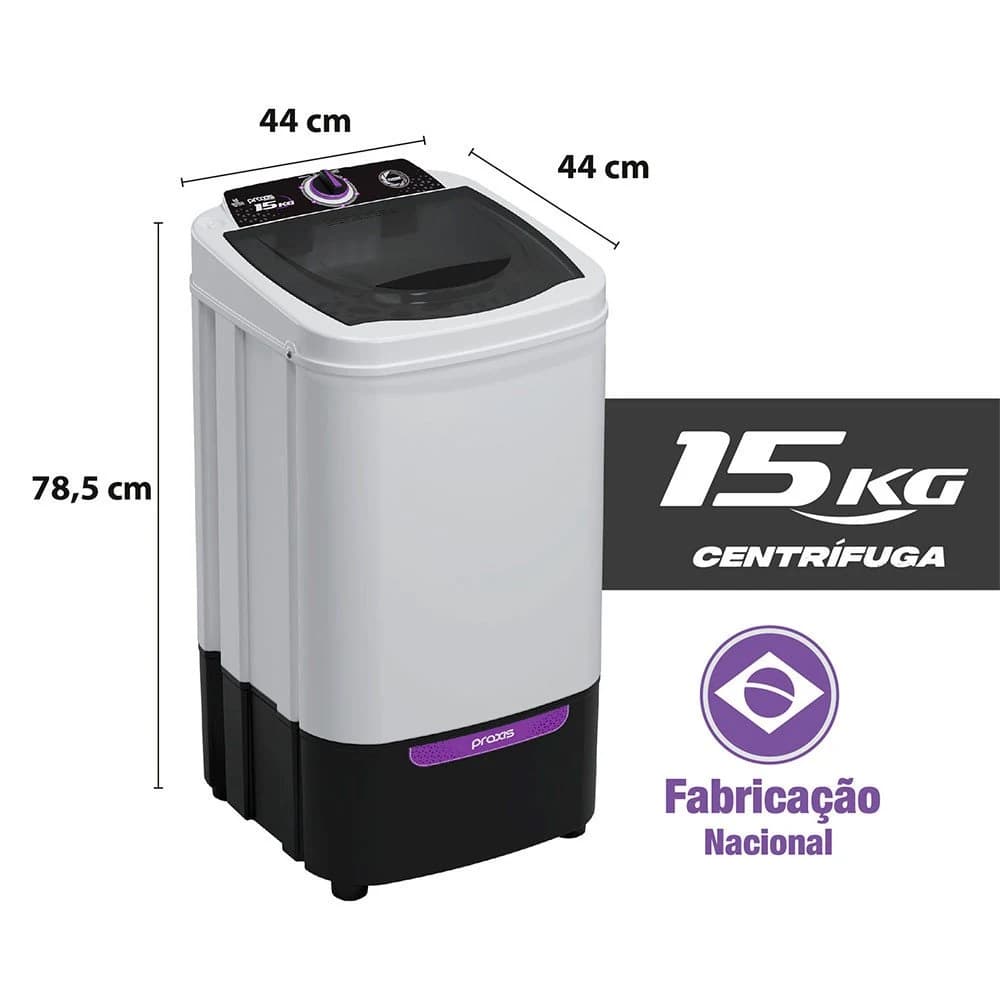 Centrífuga de Roupas 15Kg com Timer Praxis Branco — foto 5 de 7