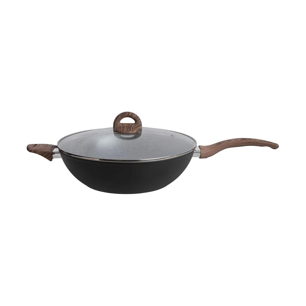 Frigideira Wok com Tampa Home Style By Tognana Jungle Black 32 cm PRETO — foto 1 de 3