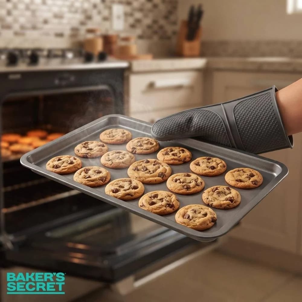 Jogo 3 Formas Assadeira Cookies Antiaderente Baker's Secret Único — foto 5 de 9