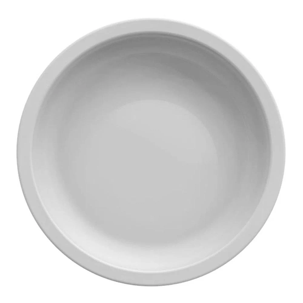 Jogo 4 Tigelas Ramekins de Porcelana 240ml Canelado Médio Germer Branco Padrão — foto 5 de 6
