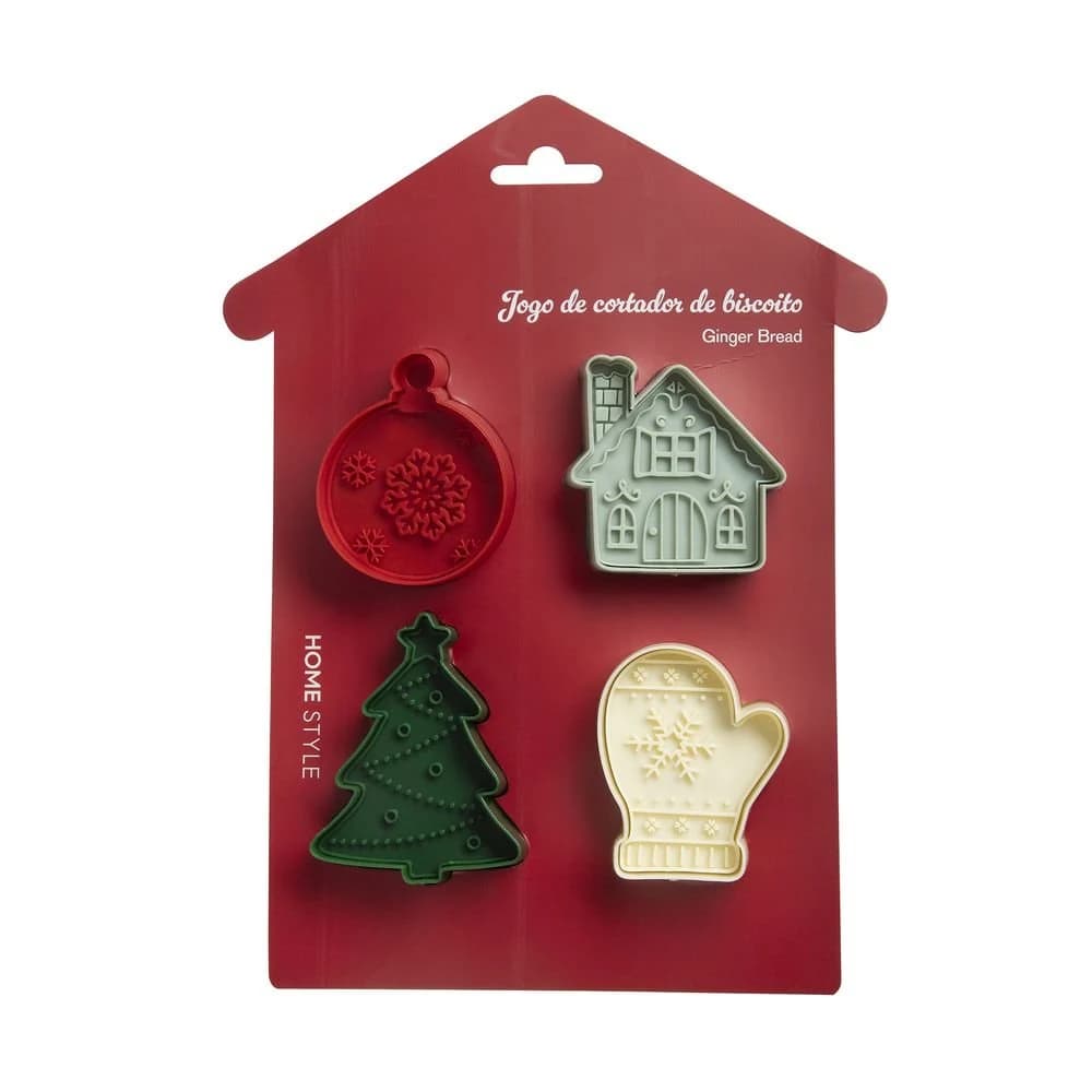 Jogo Cortador de Biscoito Home Style Natal Ginger Bread Multicolorido — foto 7 de 7