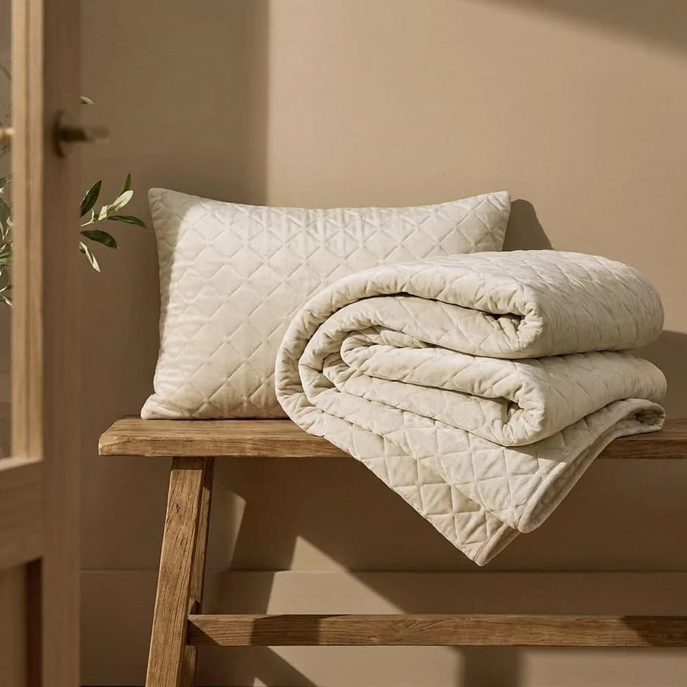 Jogo de Colcha Home Style Velluto OFF-WHITE / CASAL — foto 3 de 6