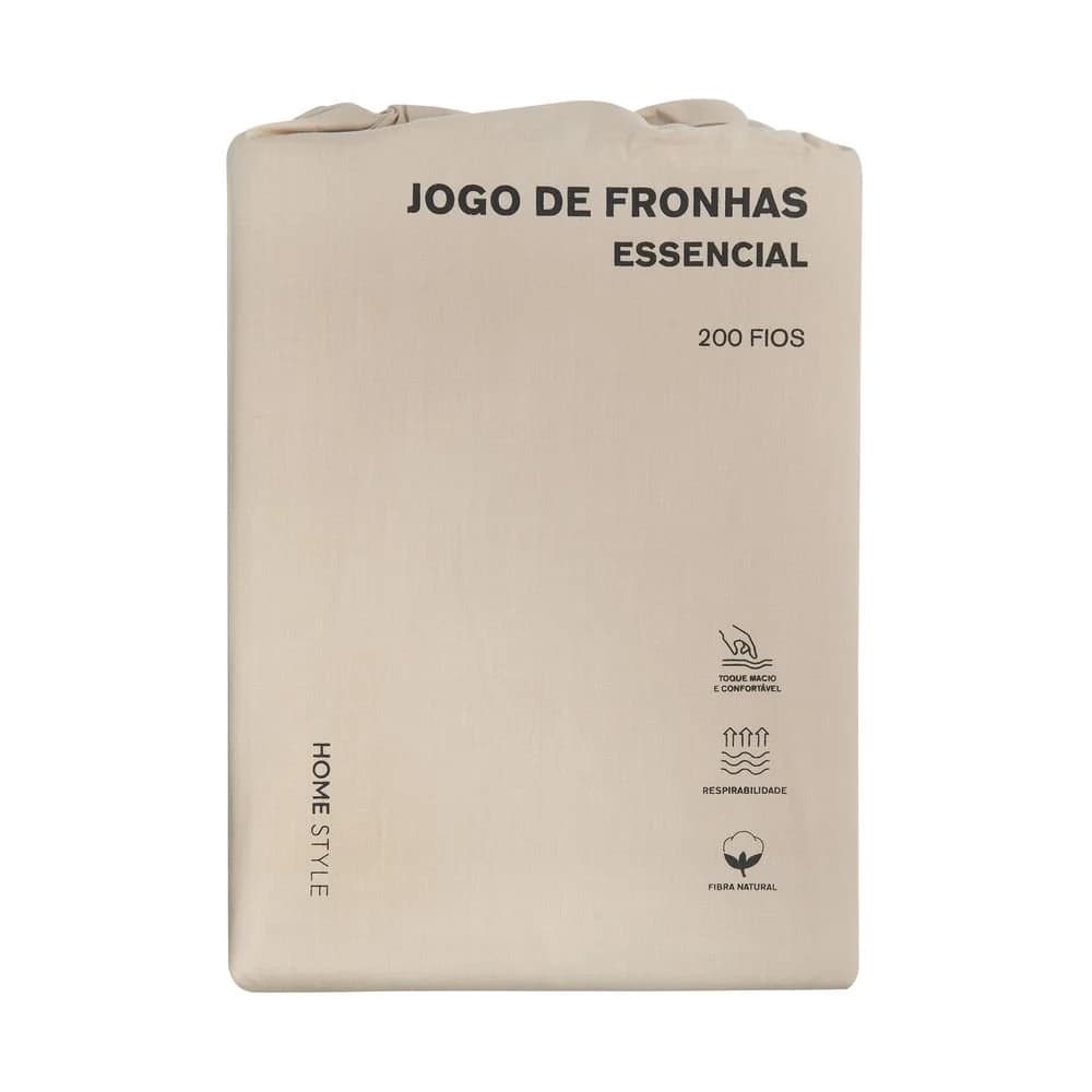 Jogo de Fronhas Home Style Essencial BEGE — foto 3 de 3