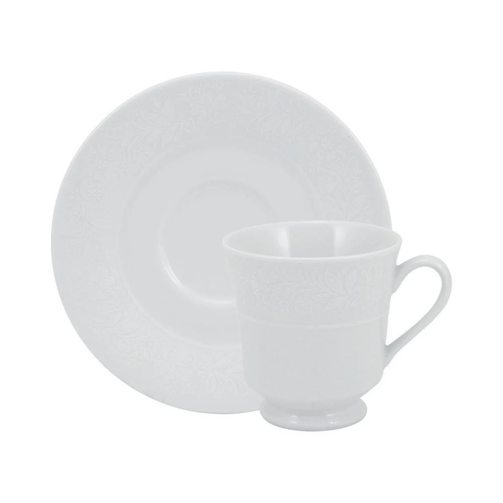 Jogo de Jantar 42 Peças Chá Café Noiva Porcelana Schmidt Porcelana · 42 peças — foto 4 de 8