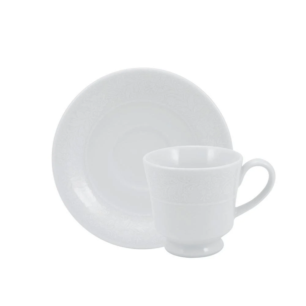 Jogo de Jantar 42 Peças Chá Café Noiva Porcelana Schmidt Porcelana · 42 peças — foto 5 de 8