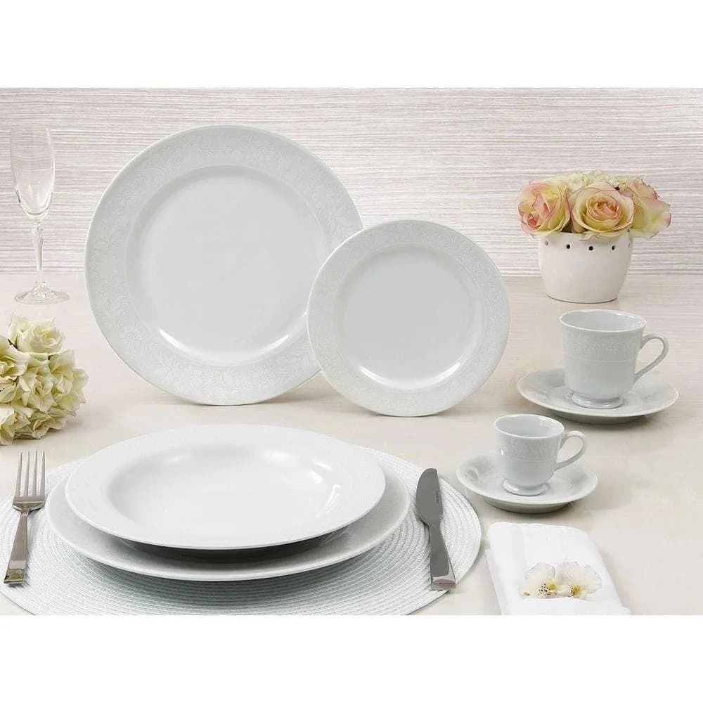 Jogo de Jantar 42 Peças Chá Café Noiva Porcelana Schmidt Porcelana · 42 peças — foto 8 de 8