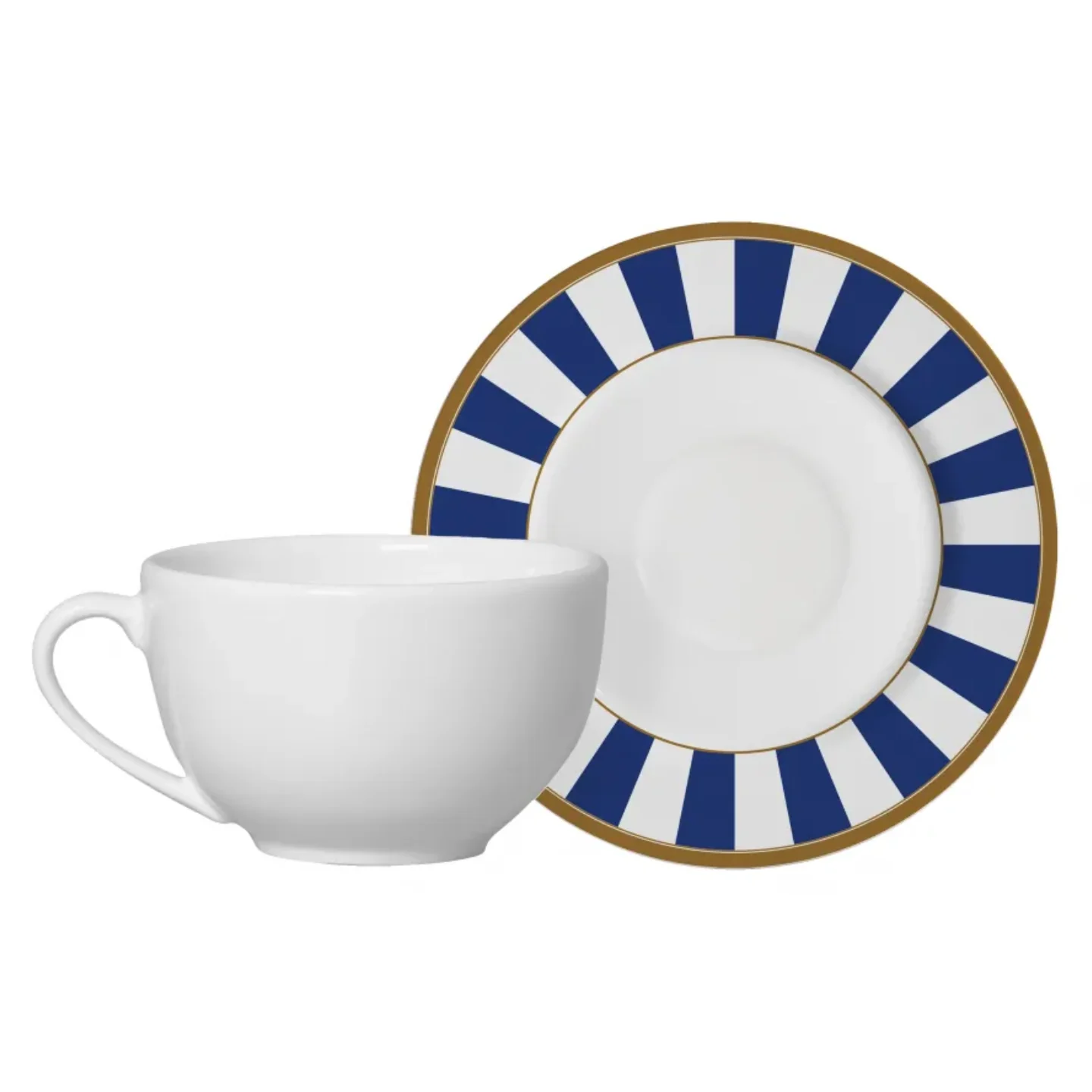 Jogo de Jantar e Chá Stripe Azul - 24 Pçs Azul · 24 peças — foto 4 de 4