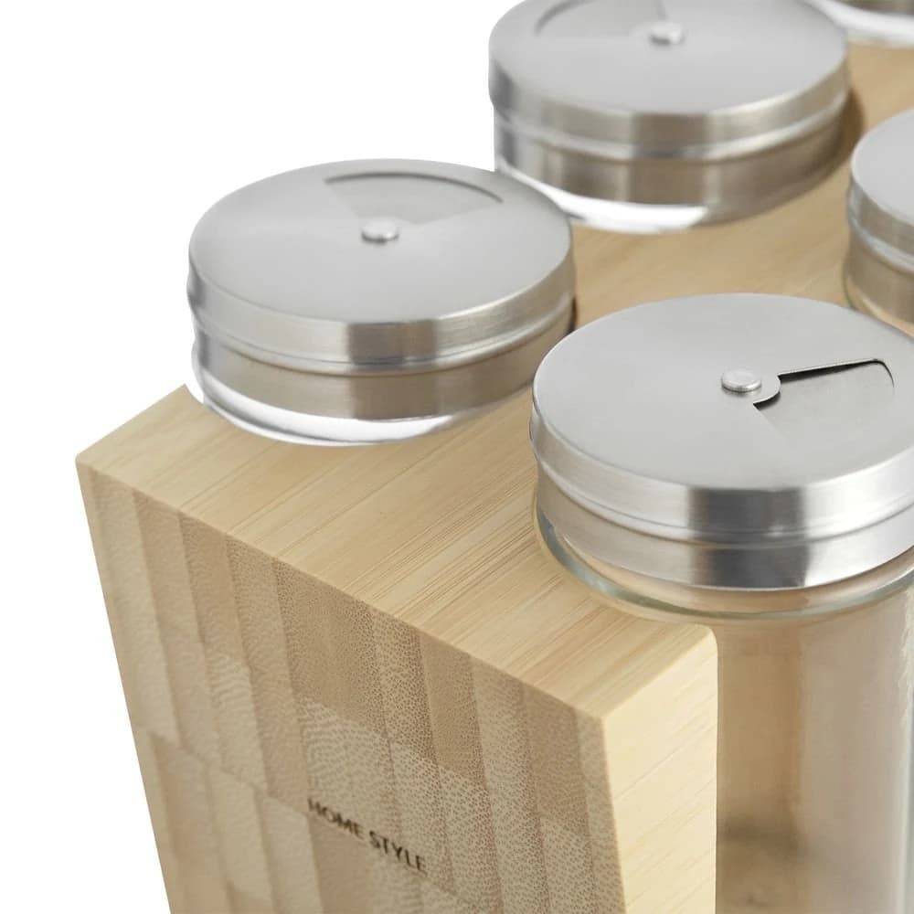 Jogo de Porta Condimentos Home Style Bambus Block Natural — foto 2 de 4