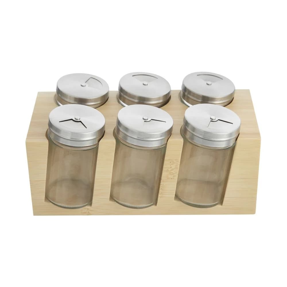 Jogo de Porta Condimentos Home Style Bambus Block Natural — foto 4 de 4