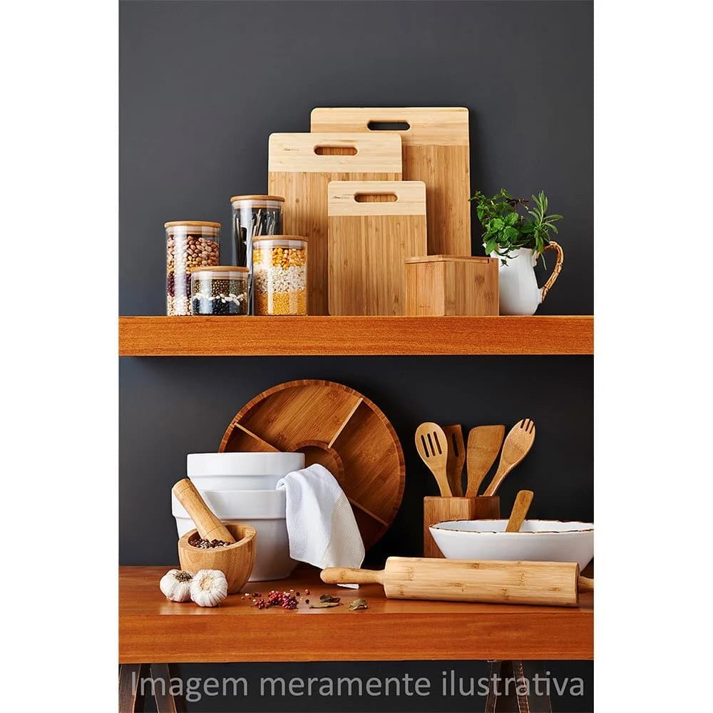 Jogo de Porta Mantimento Home Style Bambus Natural — foto 2 de 4