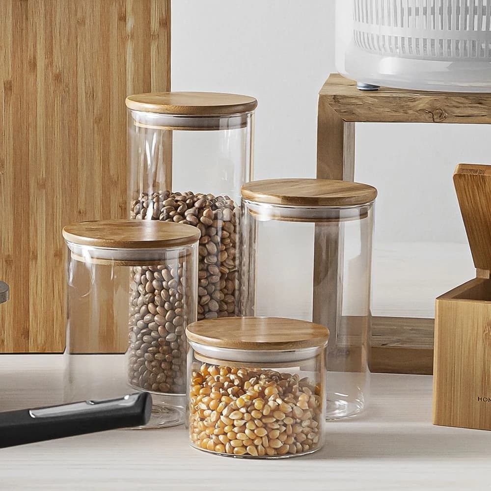 Jogo de Porta Mantimento Home Style Bambus Natural — foto 4 de 4
