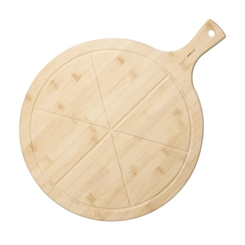 Jogo de Tábua e Cortador de Pizza Home Style Bambus Natural — foto 4 de 4