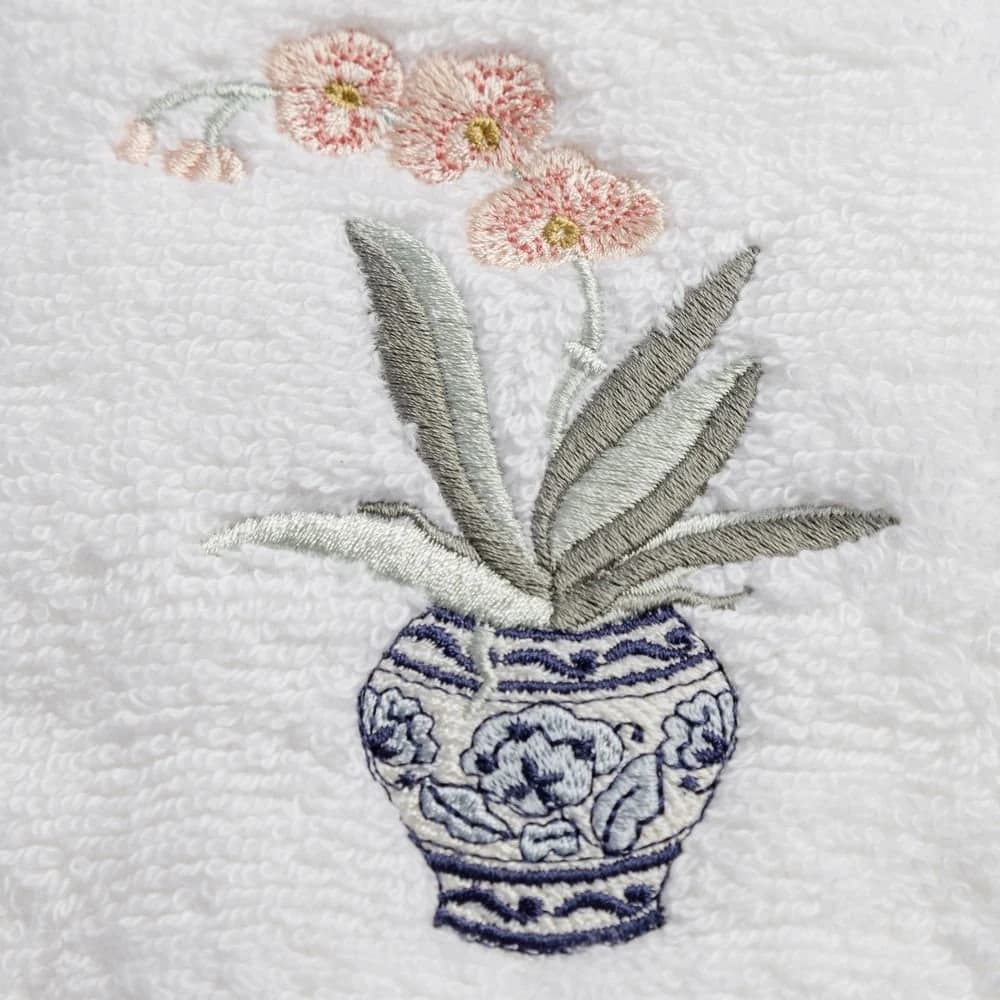 Jogo de Toalha para Lavabo Home Style by Trussardi Orlea Branco — foto 2 de 4