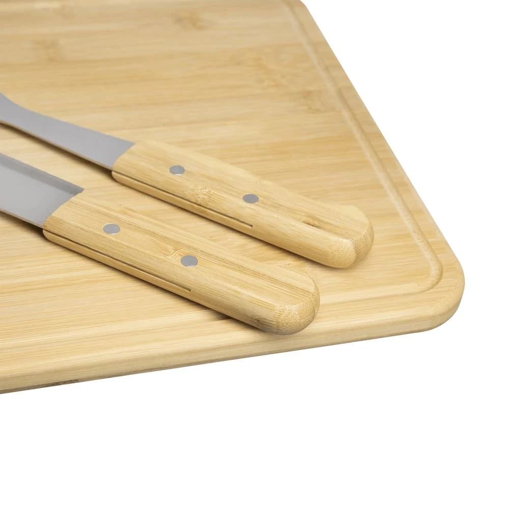 Jogo para Churrasco com Tábua Home Style Bambus Chop Natural — foto 5 de 5