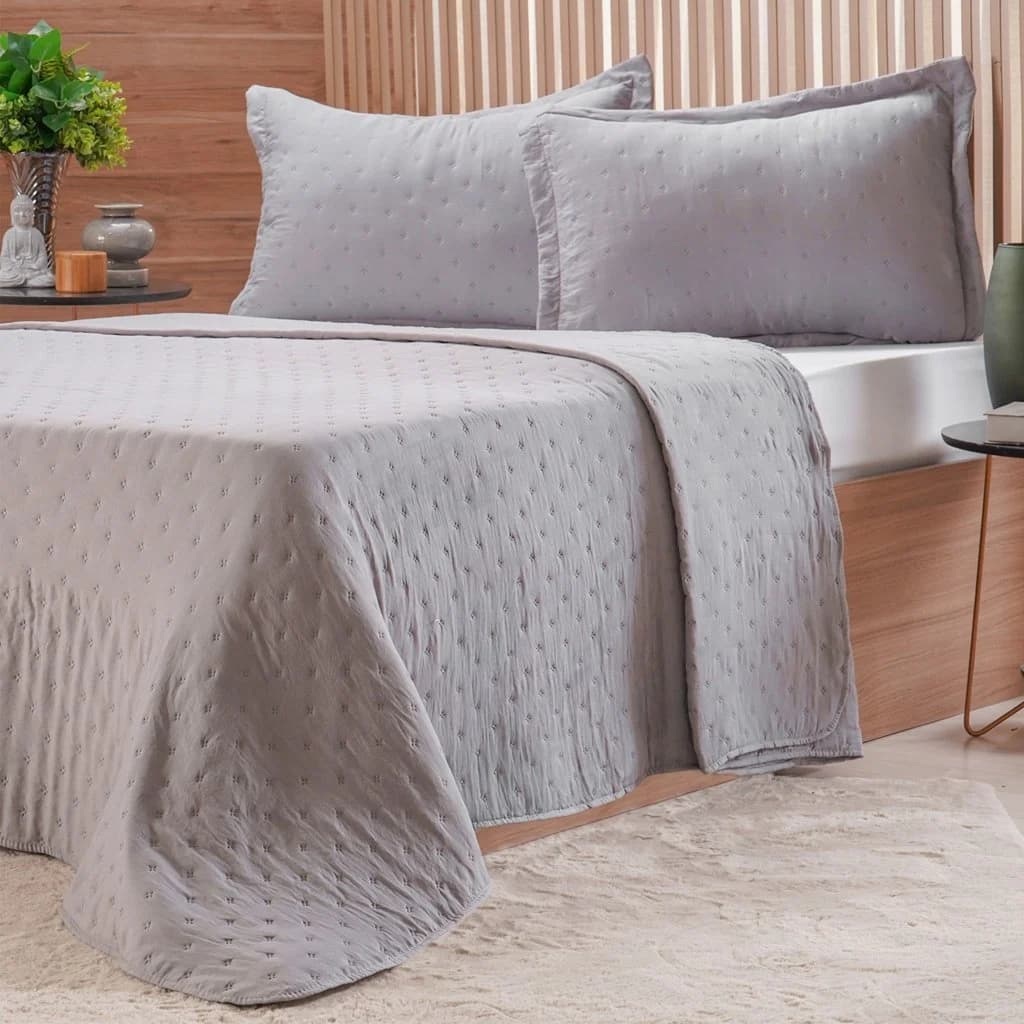 Kit Colcha Queen Miraggio New Soft 100% Poliéster 240x260cm