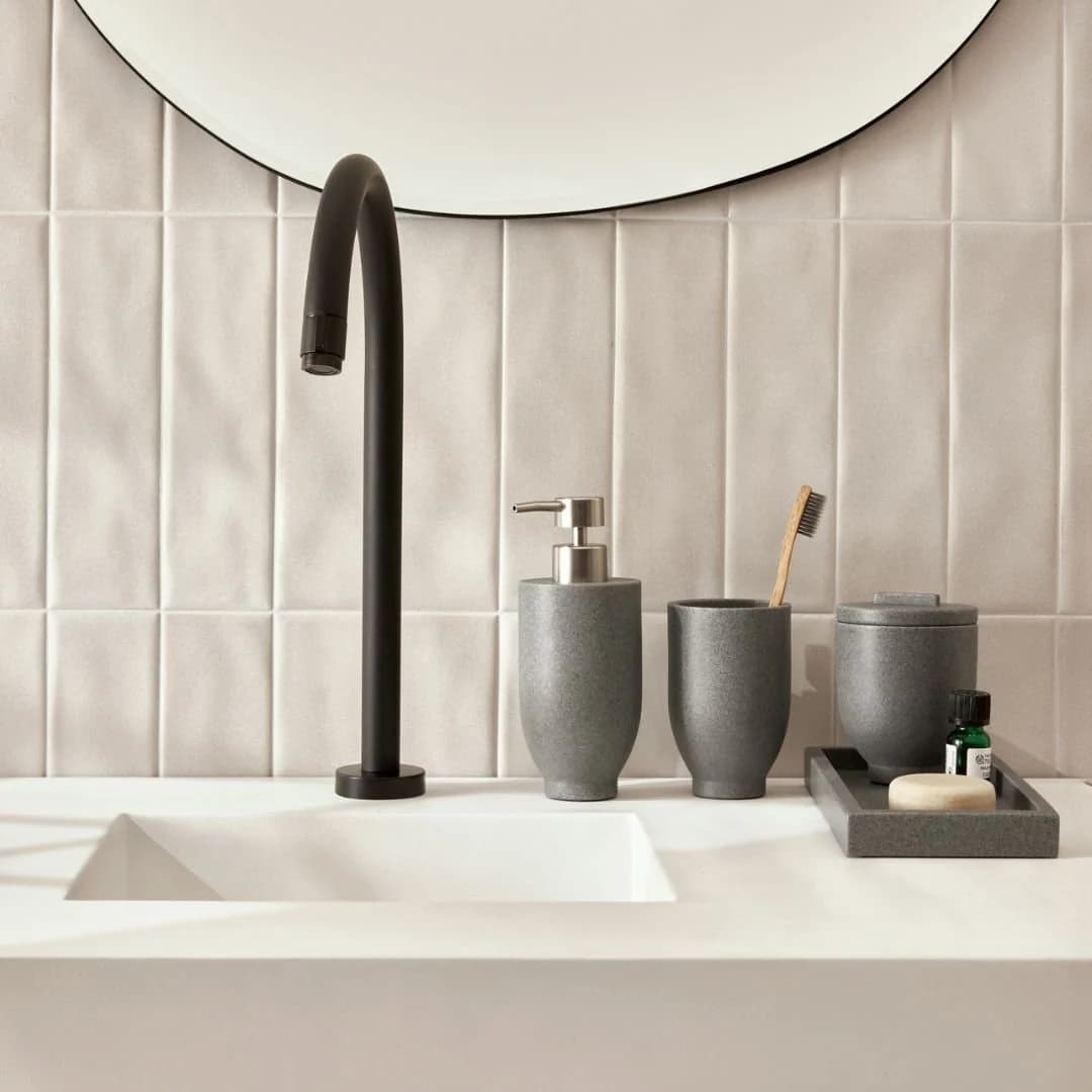 Kit organizador de bancada lavabo e banheiro Cinza Mart Cinza — foto 4 de 4