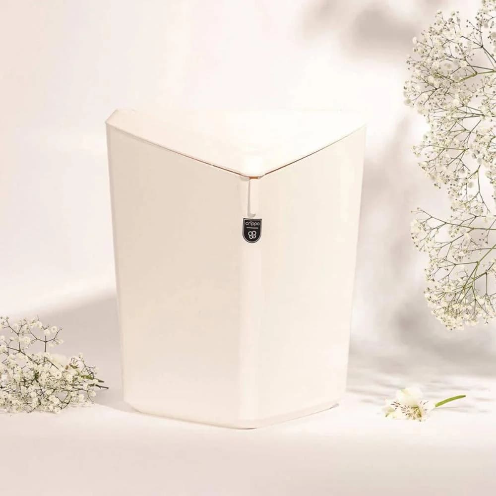 Kit Porta Escova de Dente e Lixeira Basculante 12L Branco Banheiro Organização Pia Branco — foto 6 de 6
