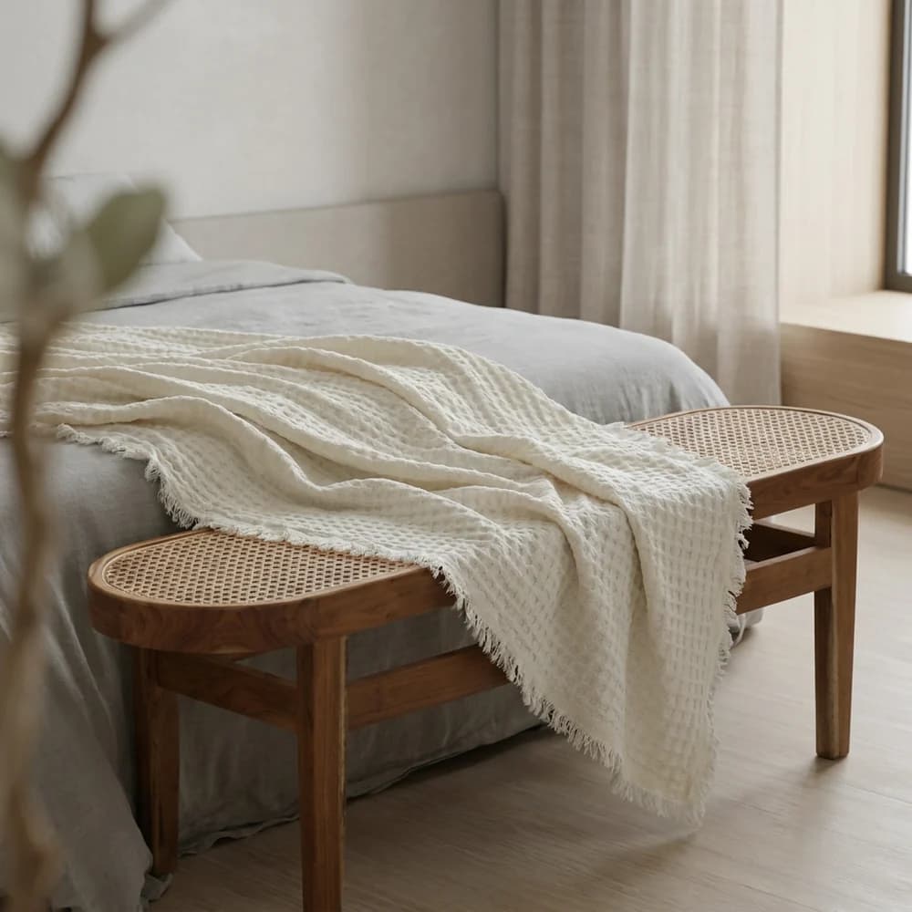 Manta Peseira Home Style Azala OFF-WHITE — foto 5 de 6